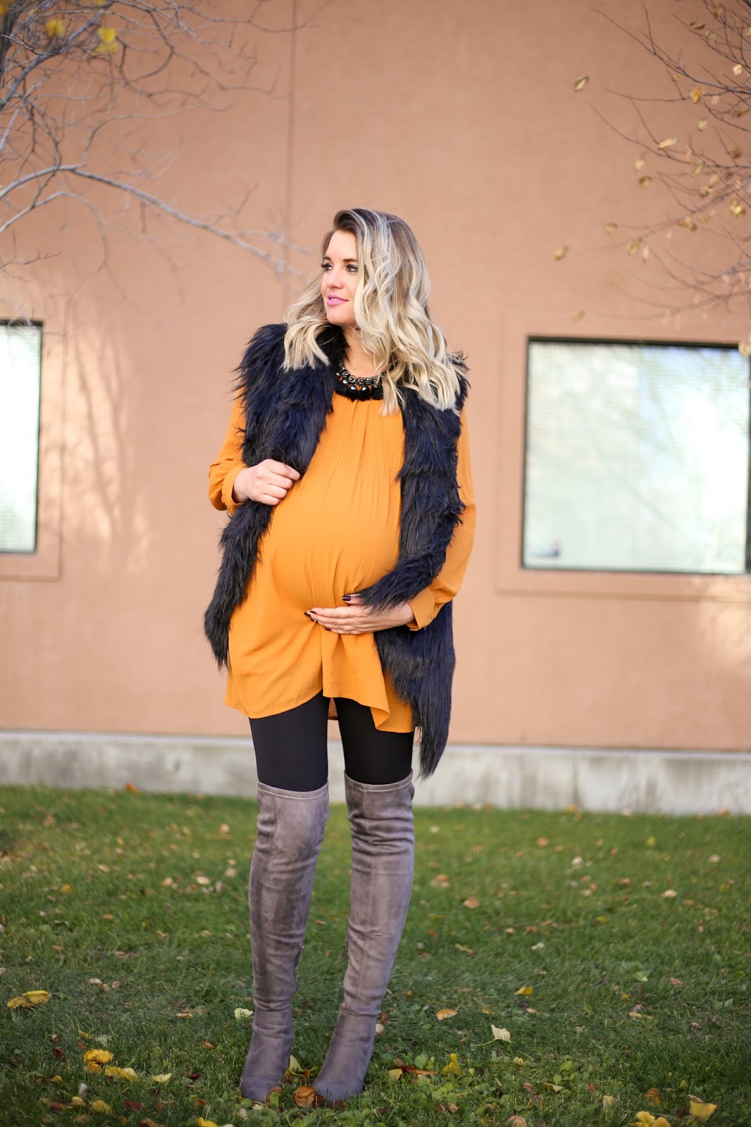 Choies, Fur Vest, Thigh High Boots, Utah Fashion Blogger