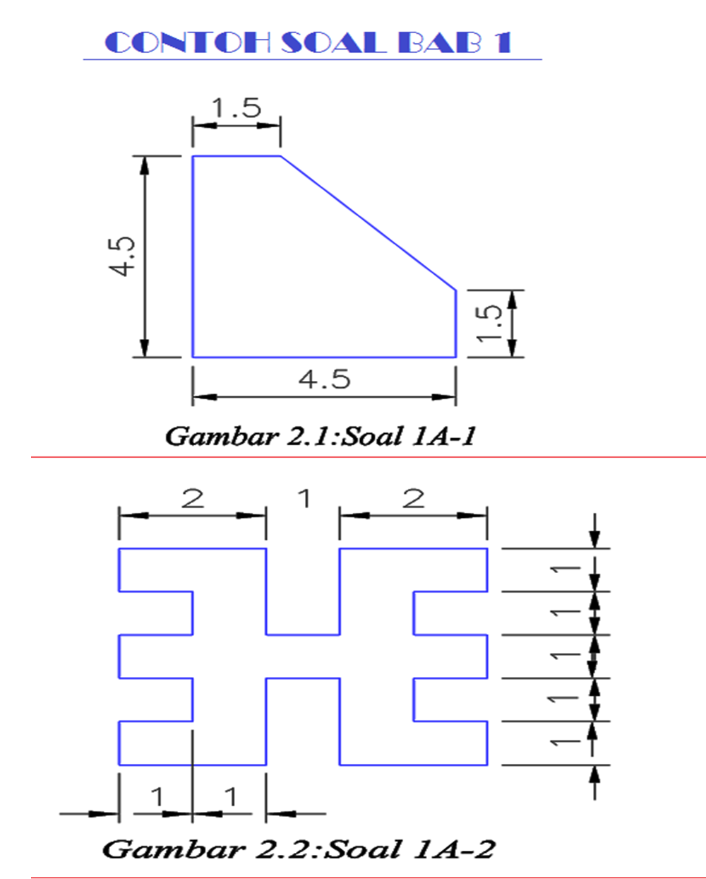 Contoh Soal Autocad Bab 1 Contoh Soal2 Contoh Soal Autocad Bab 1 Contoh Soal2