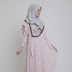 Baju Muslim Pink Pastel