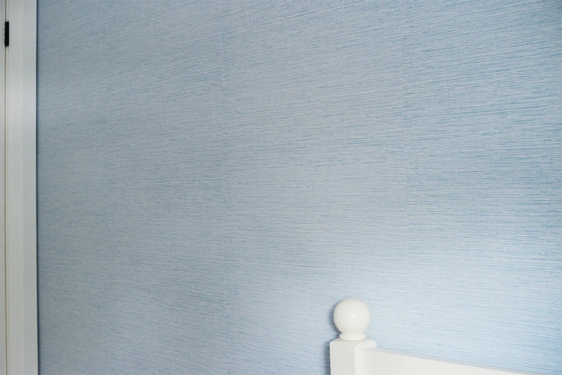 blue faux grasscloth wallpaper, paste the wall wallpaper, blue grasscloth