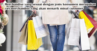 Merchandise yang sesuai dengan jenis konsumen