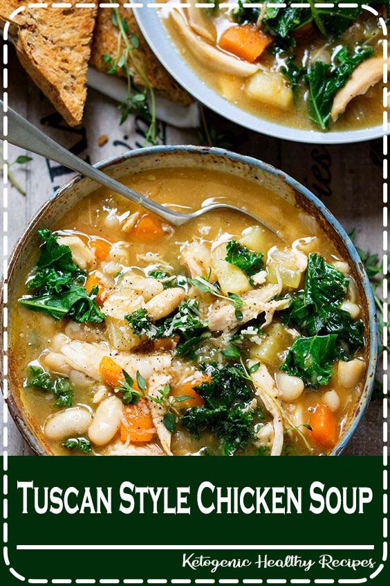 Tuscan Style Chicken Soup - Food Brenda