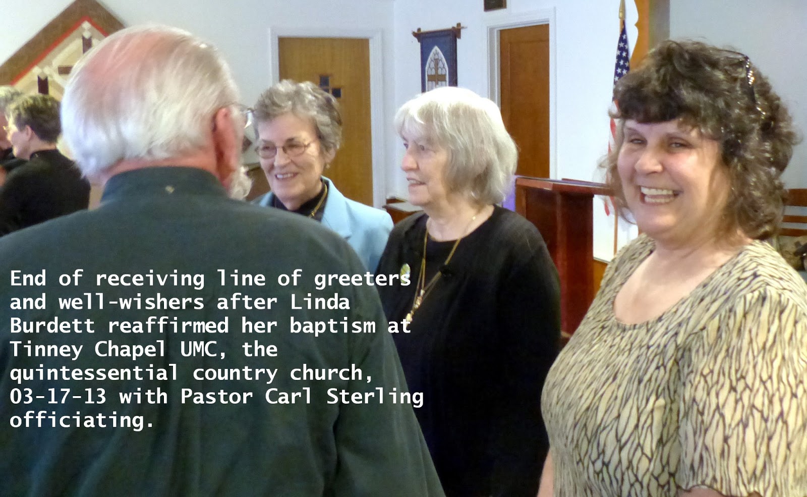 Tinney Chapel Today Linda Burdett Reaffirms Her Baptism which happened