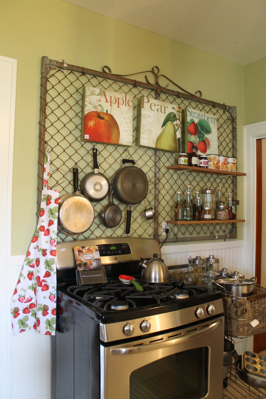 ideas for small kitchens pot rack