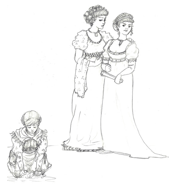 Sarah's Adventures in Illustration: Fair, Brown and Trembling Sketches