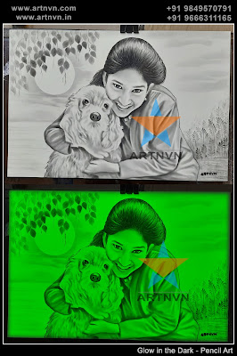 Glow Arts, Glow Portrait, Glow Painting, Glow Canvas, Glow Pencil Art, Glow Sketches, Glow Photos, Glow Gifts, Glow Drawing | ARTNVN - Hyderabad Telangana INDIA