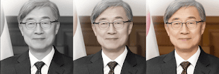 This is a photo of Choi Jae-hyung, the head of the Audit Committee, wearing a suit.