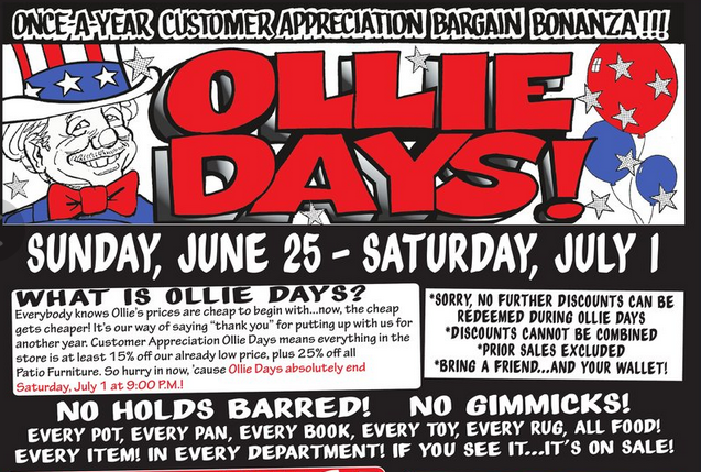 Coupons at ollies