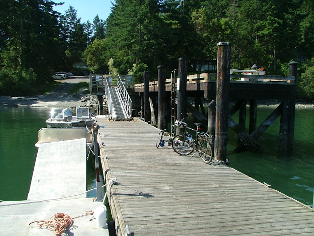 Hunter Bay county dock on Lopez Island