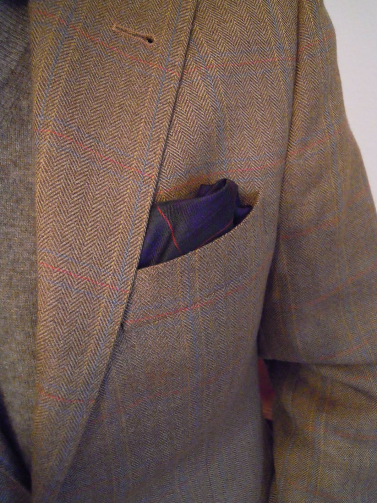 fashion of city: Green corduroy and Tweed