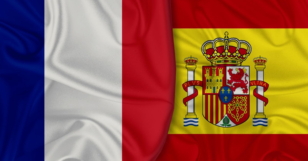 Spain and France flag background Country wallpapers