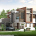 5 BHK contemporary house rendering