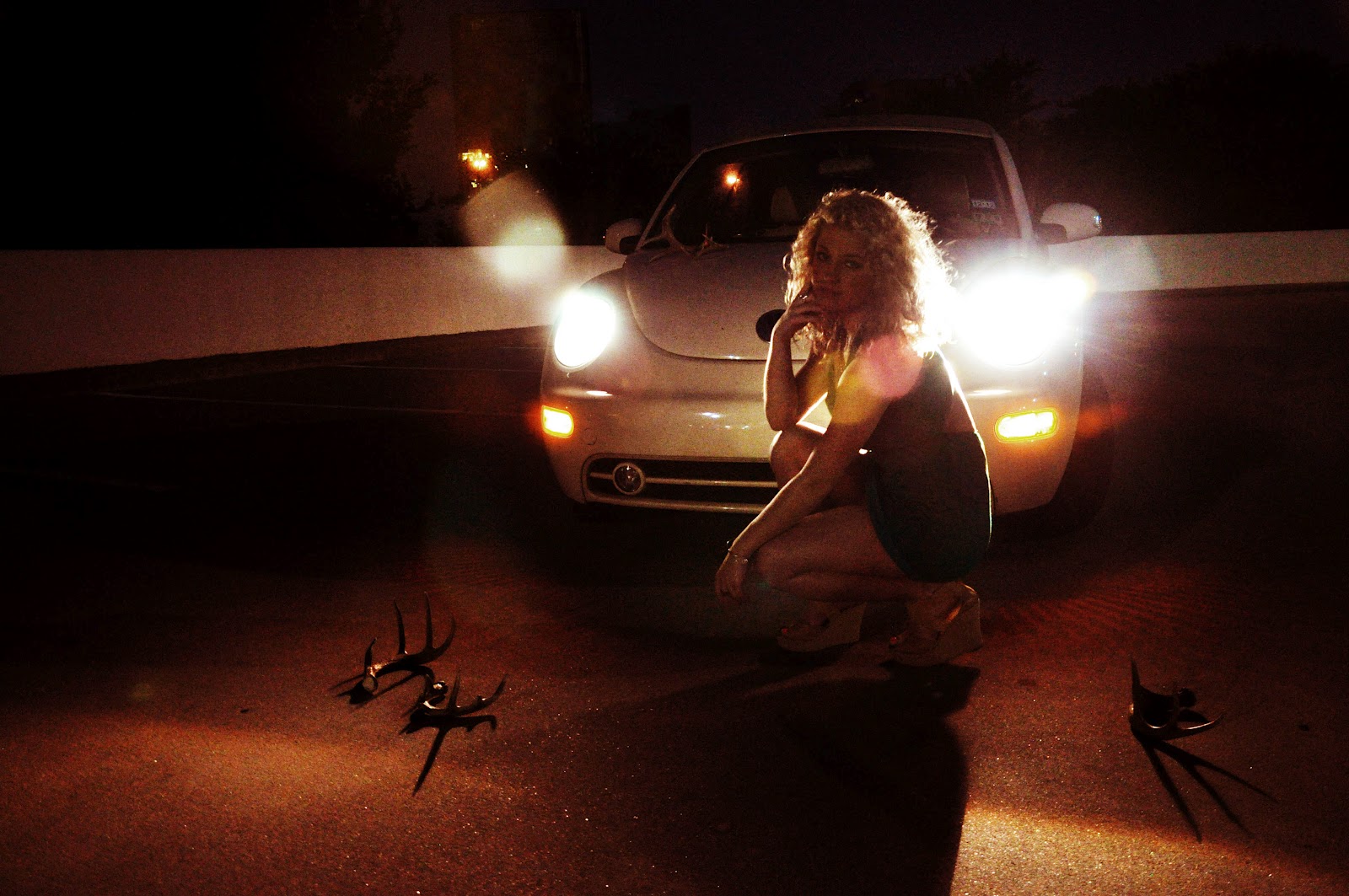 Girl in Headlights Olivia Migacz Photography