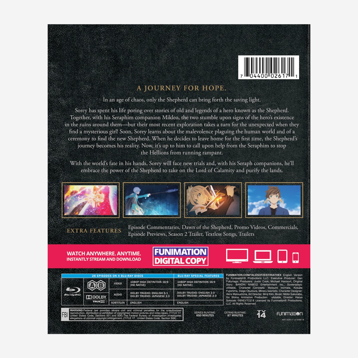 Tales Of Zestiria The X Complete Series Essentials Blu-Ray