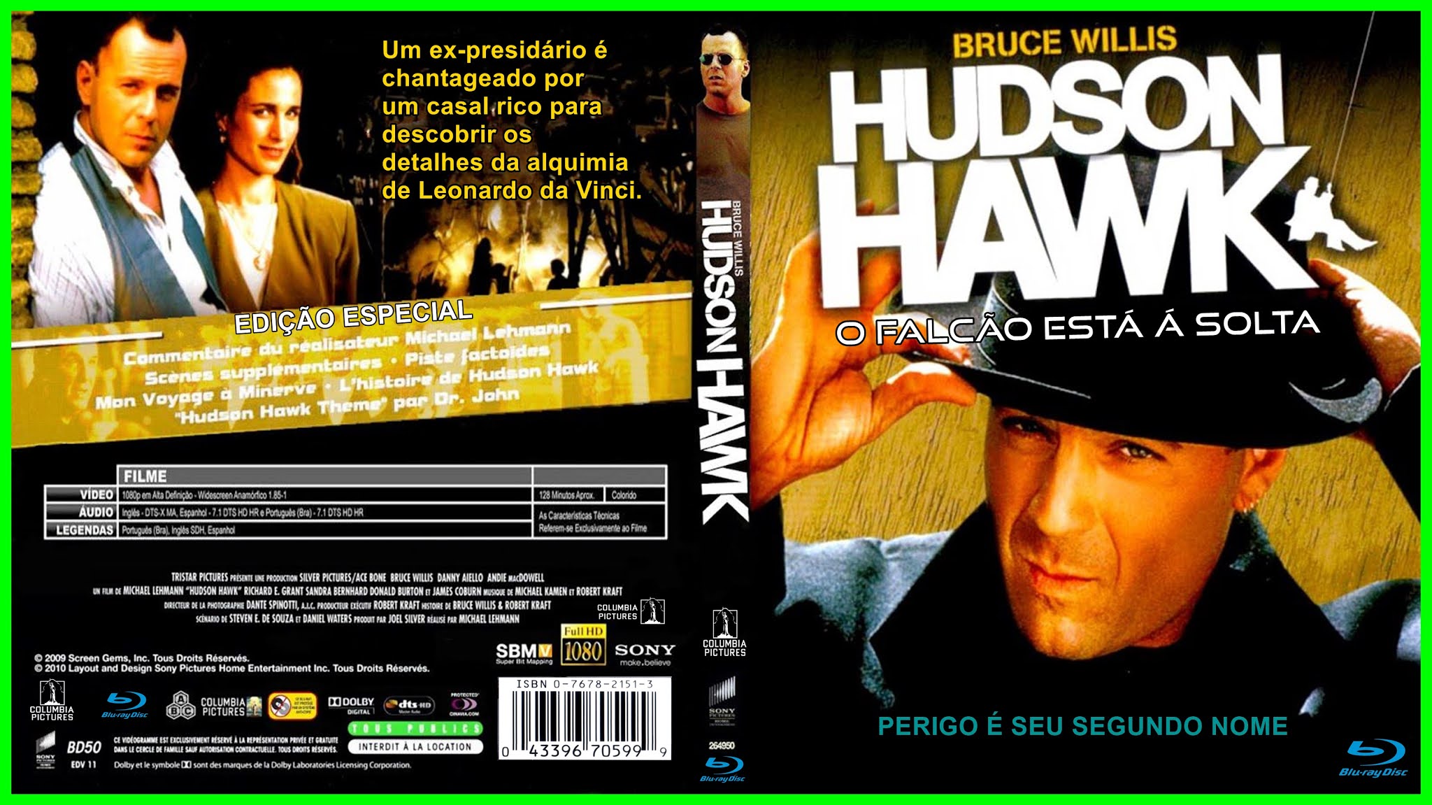 CAPAS DVDR GRATIS Hudson Hawk O Falcão Está à Solta (1991) Blu Ray