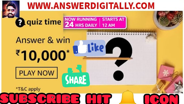 Amazon Quiz Answers Today 14 May 2021 Amazon Quiz Answers Today 14 May 2021