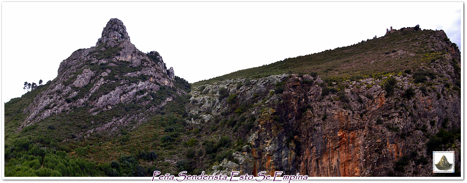 Pena Senderista Esto Se Empina El Penon Y El Castillo De Vallada