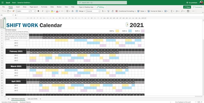 Beste Google Spreadsheets en Excel Online kalendersjablonen