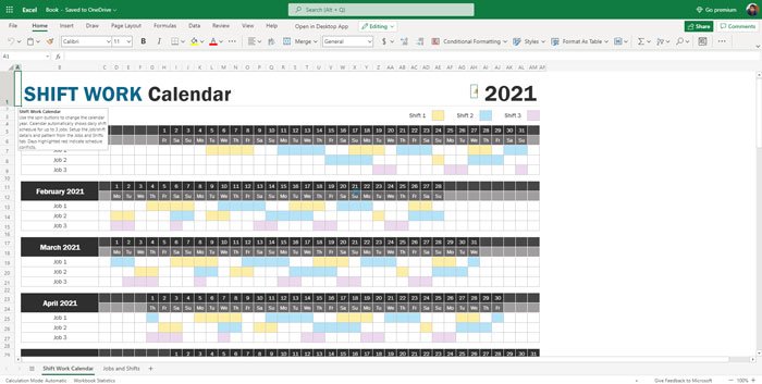 Las mejores plantillas de calendario de Google Sheets y Excel Online