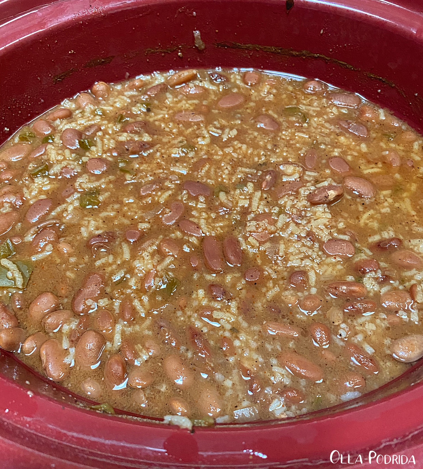 OllaPodrida Overnight Slow Cooked Pinto Beans and Rice