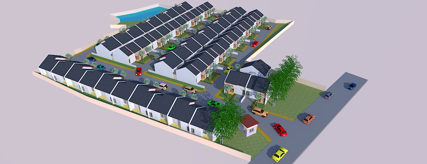 Perumahan dengan Pemancingan - Jasa Site Plan