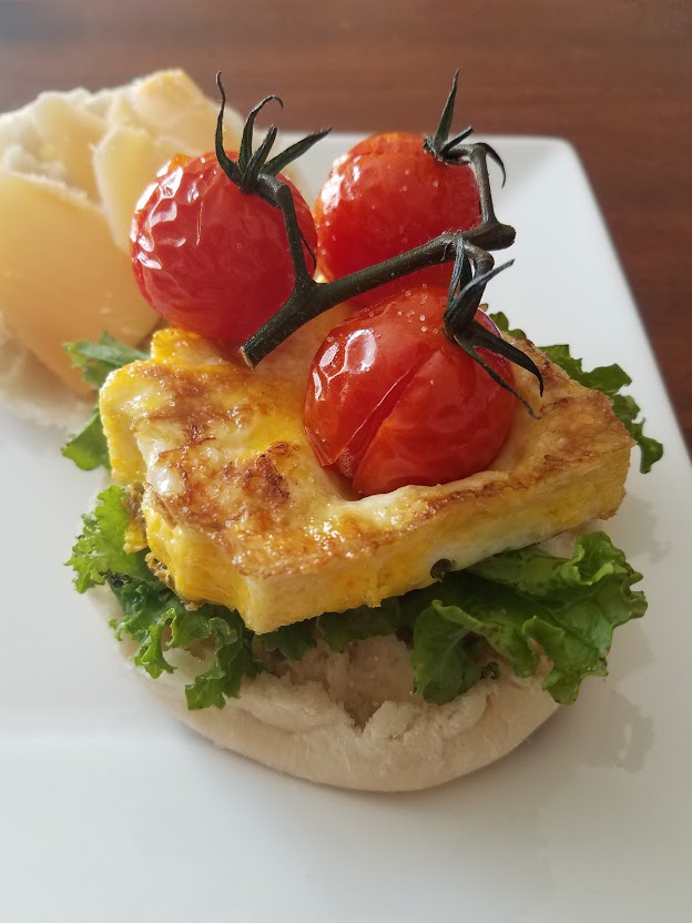 Roasted Tomato + Kale Breakfast Sandwich