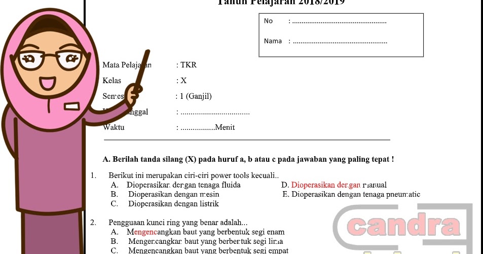 Soal Uas Ganjil Kls 10 Smk Bahasa Indonesia Pg