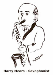 Caricature of Harry Mears - Saxophonist