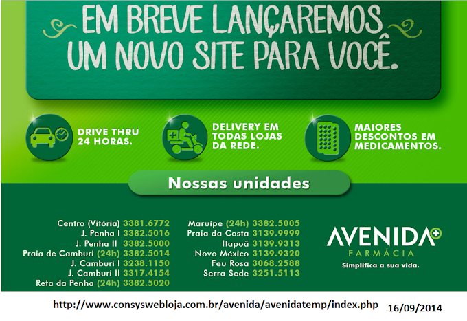 farmácia Avenida- Vitória - ES - Telefone/Endereço