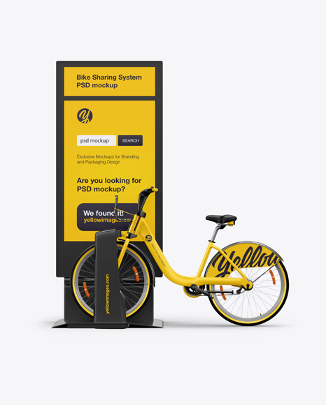 Download Bicycle Sharing System Mockup Yellowimages Mockups