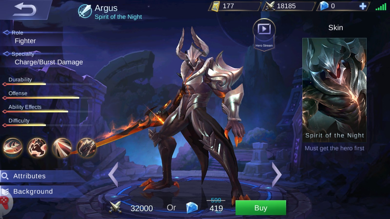 Argus Spirit Of The Night New Hero Mobile Legend Mobile Legends