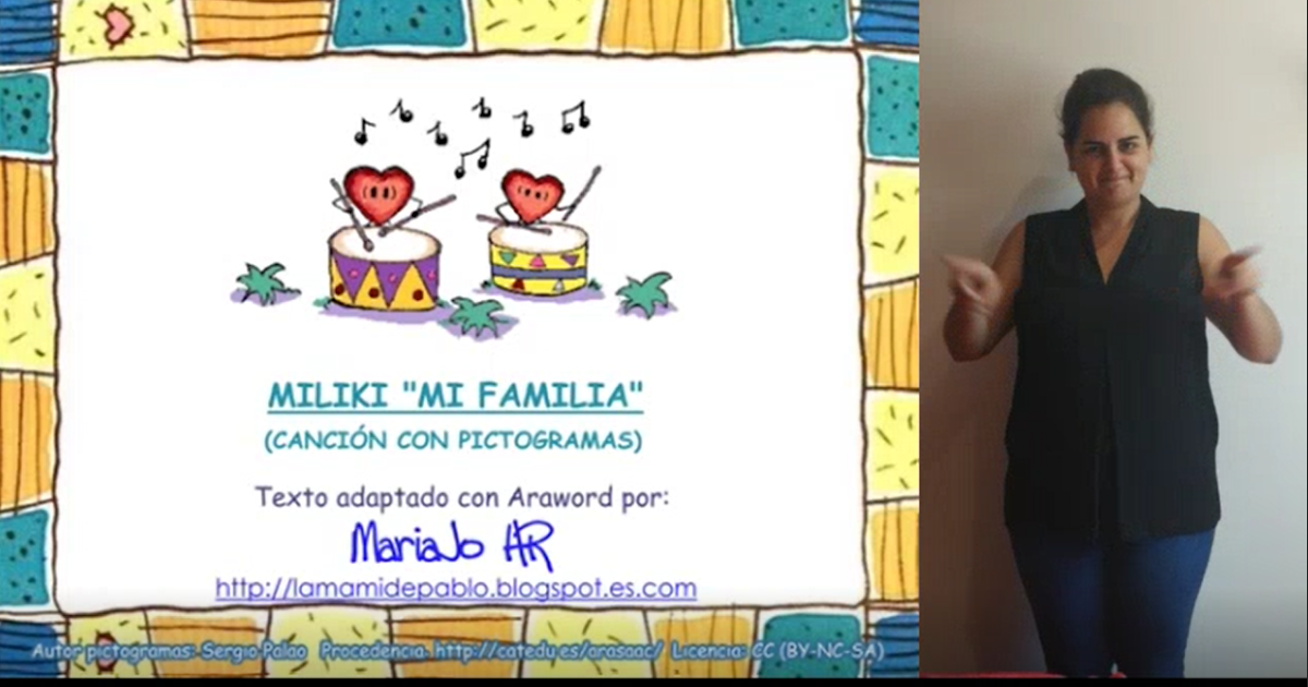 RECURSOS DIGITALES CP NOEGA Canción de Miliki " Mi familia"