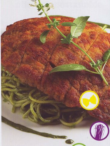Recetas de Cocina: Tallarines verdes con apanado de Gastón Acurio