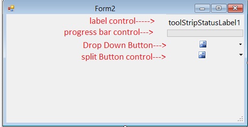 Statusstrip Examples Status Strip Container Control in Windows Forms