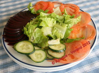  996º Menú, Arroz con frutos del mar, San Jacobines de solomillo de cerdo, ensalada y fruta 