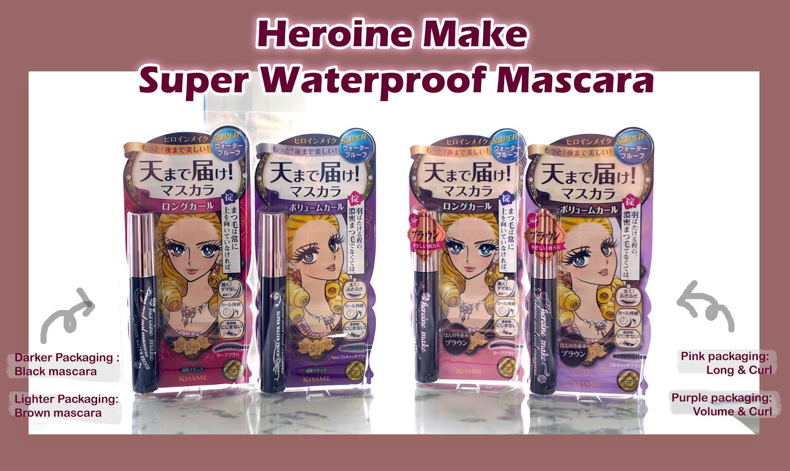 [REVIEW] Heroine Make Super Waterproof Brown Mascara XINLINNN