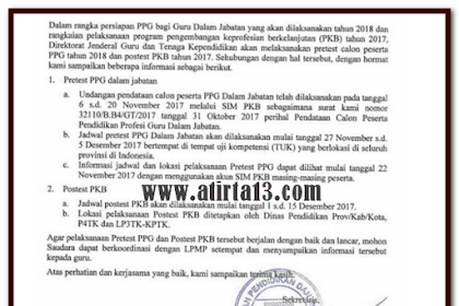 Jadwal Dan Soal Pretest Ppg Lengkap