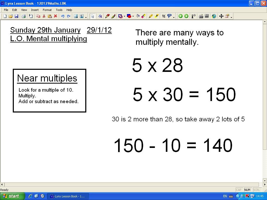 Mental Math Strategies For Multiplication Worksheets