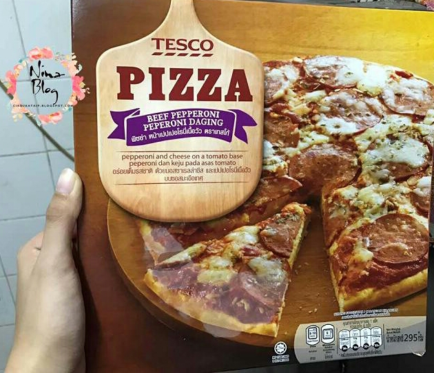 Tesco Pizza Beef Pepperoni cik sukα taip