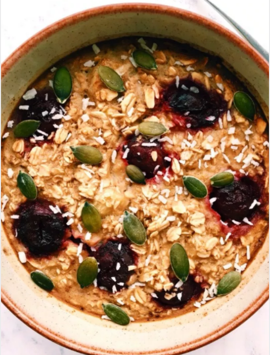 {Vegán, Gluten Free} Delicious Cherry & Bánáná Báked Oáts Nice Taste