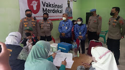Kapolresta Tangerang Kunjungi Gerai Vaksin Presisi Polsek Cisoka
