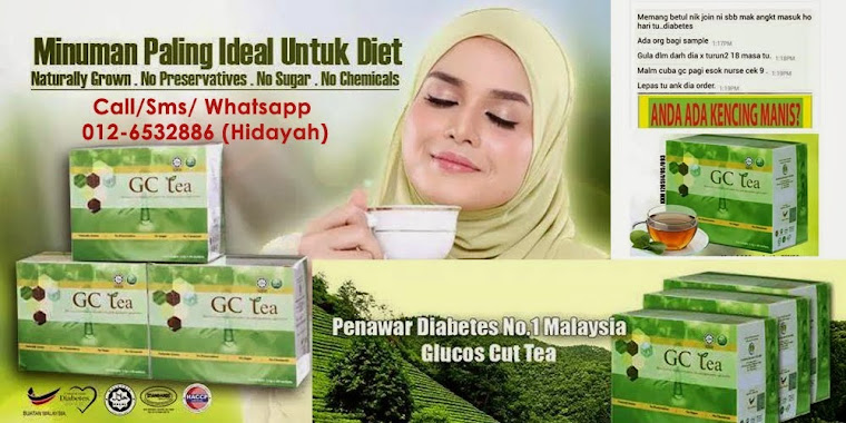 Penawar Diabetis No.1 Malaysia Glukos Cut Tea