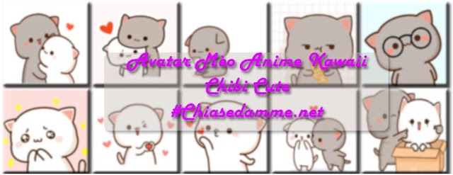 Avatar Mèo Anime Kawaii Chibi Cute