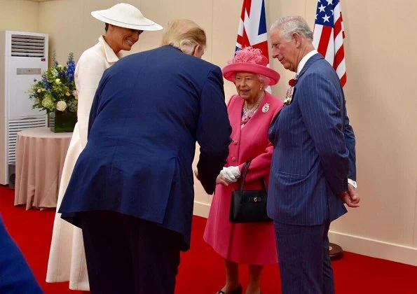 President Donald Trump and First Lady Melania Trump, Theresa May, Justin Trudeau, Xavier Bettel. Meghan Markle