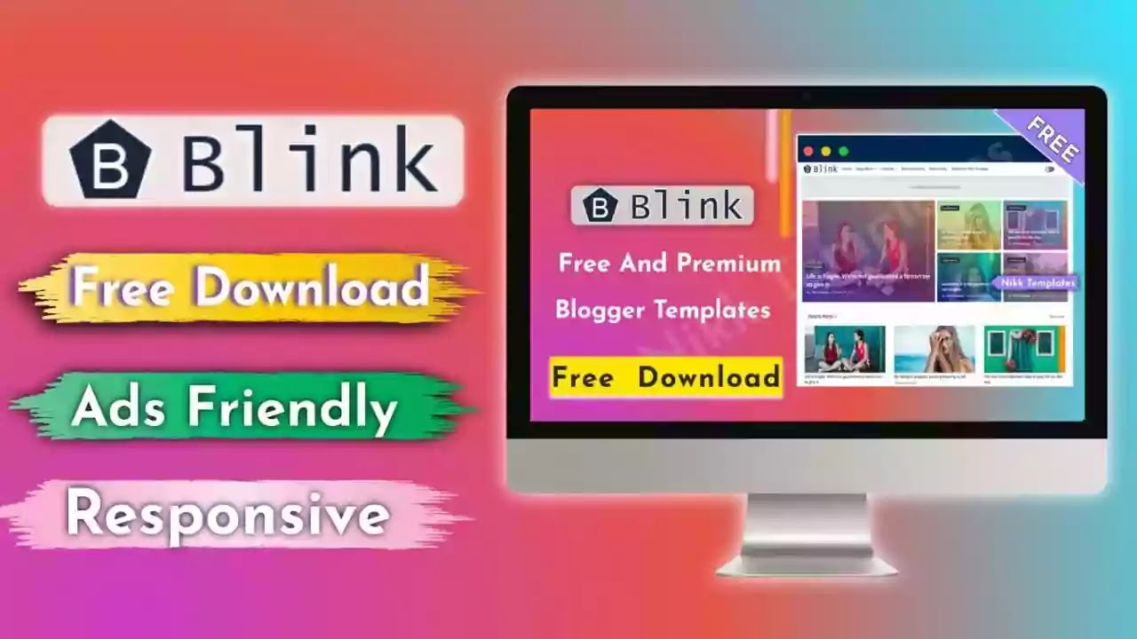 Blink Responsive Blogger Template {Free Download}
