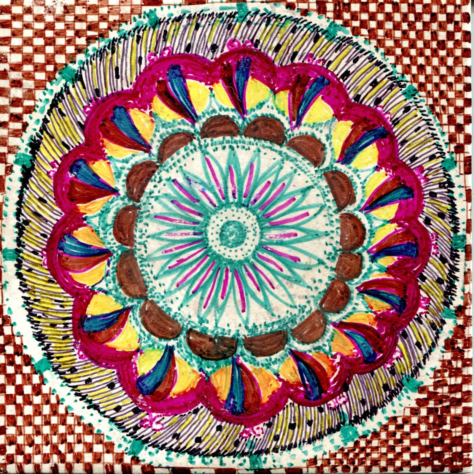 Dharmakarmaarts Doodling on Ceramic Tiles