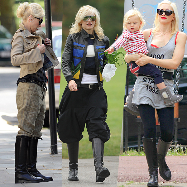 Gwen Stefani S Black Leather Riding Boots