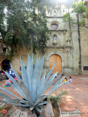 El templo de La Merced en Oaxaca... cerrado por los sismos. Noticias en tiempo real