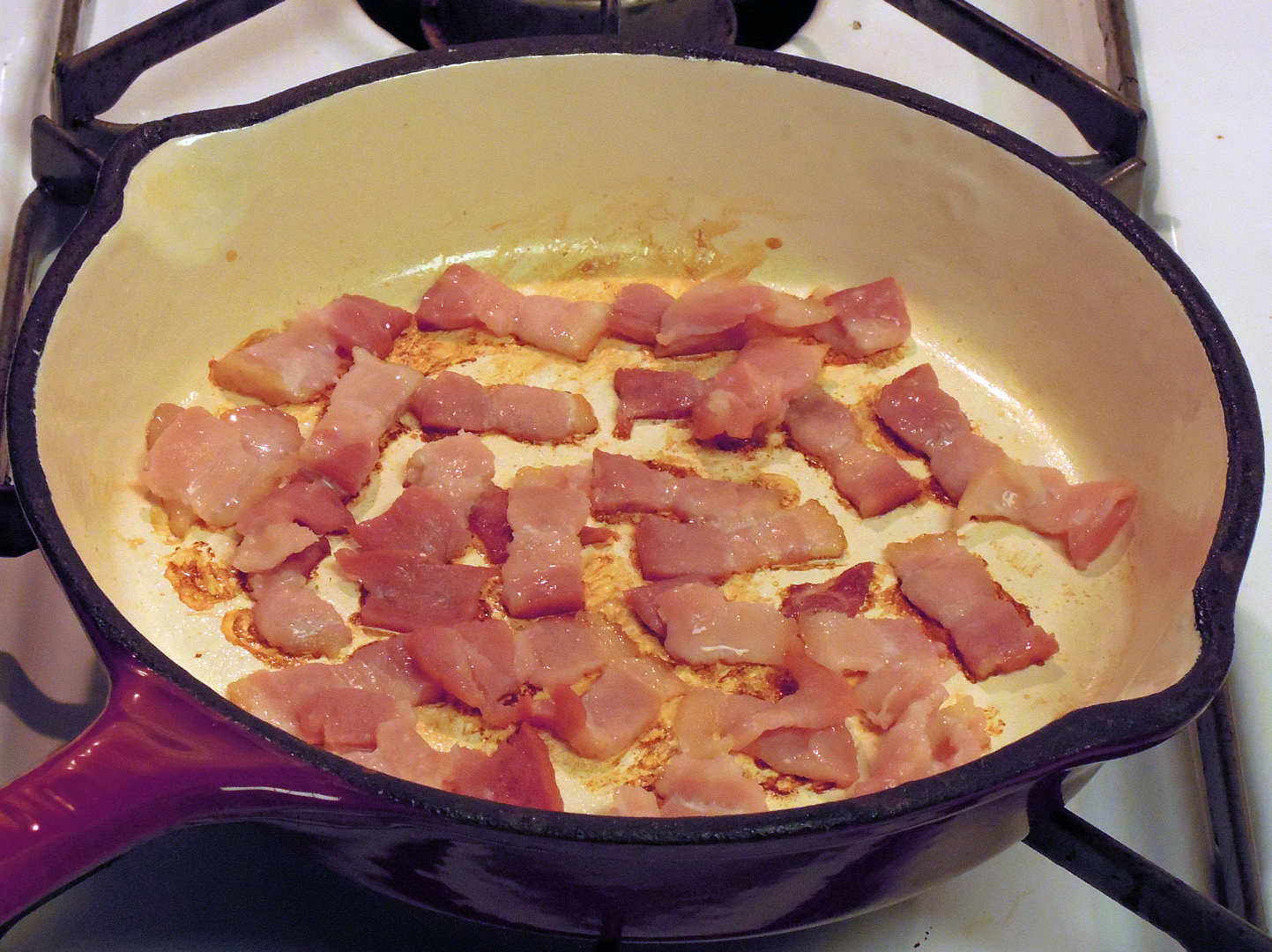 The Joyous Kitchen Bacon Fat Roasted Potato Chips w/ Blue Cheese, Bacon Bits & Spring Onions