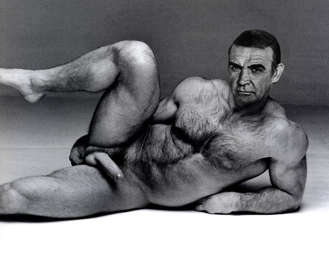 Sean Conery Half Naked/Nude Retro James Bond.